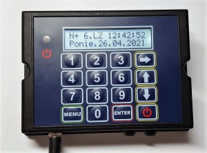 KS15RS Sterownik Dzwonków Szkolnych z Opcją Podłączenia Zegara KZ321