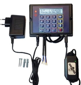 KS 32GPS  Sterownik Kontroli Czasu Pracy z Odbiornikiem GPS z Opcją Podłączenia Zegara KZ320C 