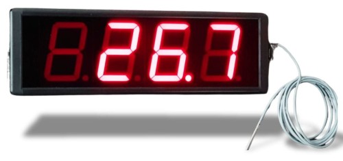 Termometr elektroniczny 12V z zakresem pomiaru -55 st.C do +125 st.C Wyświetlacz 10,16 cm. KT109